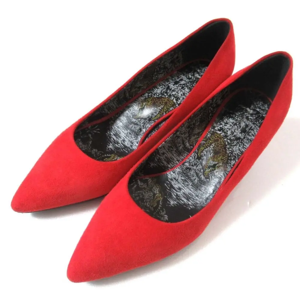 HERMES エルメス Vicky ヴィッキー スエード レザー ポインテッドトゥ パンプス 36.5サイズ 23～23.5cm相当 レッド