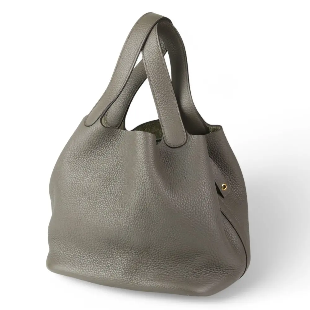 Hermes エルメス ピコタンロック22 MM ハンドバッグ トリヨンクレマンス エタン