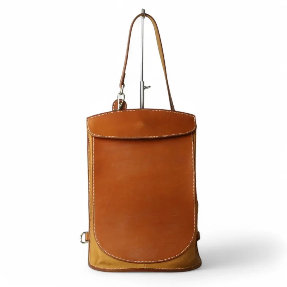 HERMES エルメス マルジェラ期 サコッシュプールセル クロスボディ ショルダーバッグ ヌメ革 ブラウン