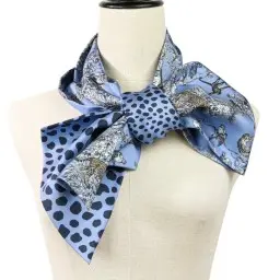 HERMES エルメス 赤道直下 EQUATEUR マキシツイリー シルク スカーフ ブルー