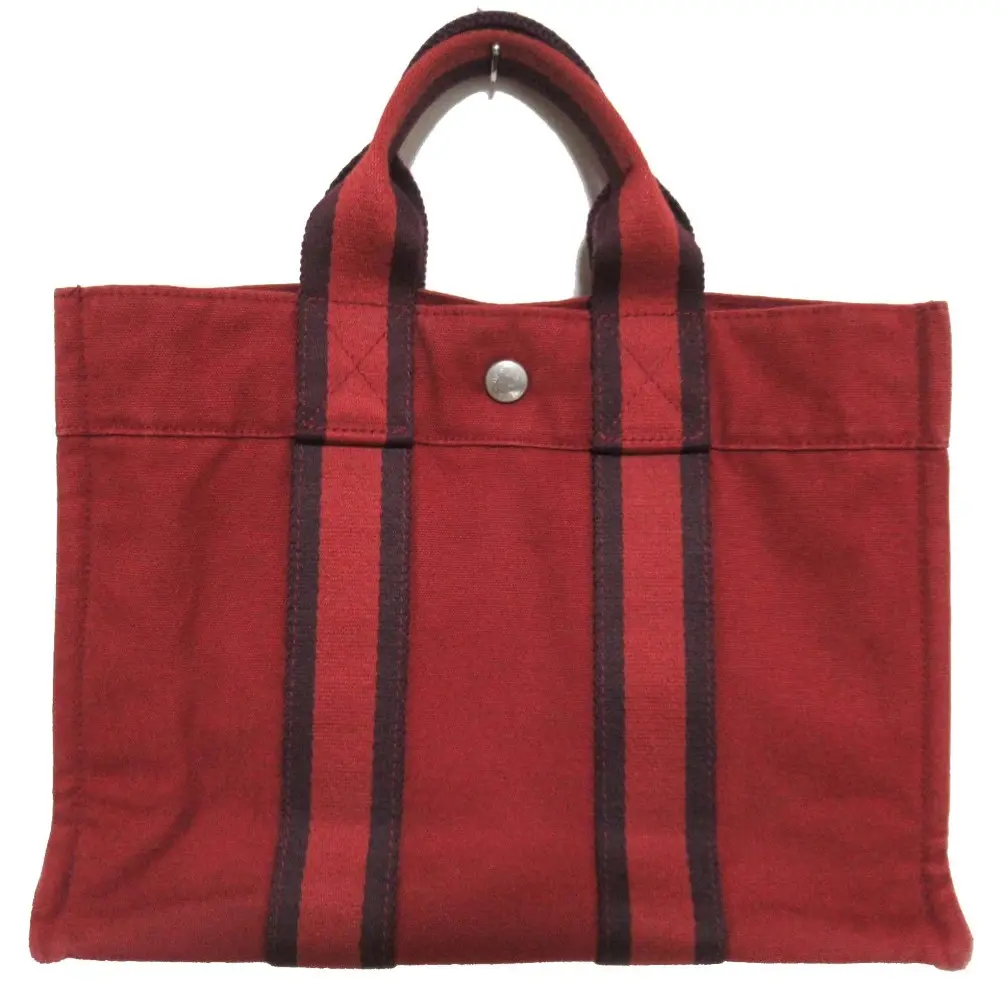 HERMES エルメス フールトゥPM トートバッグ ハンドバッグ ボルドー系
