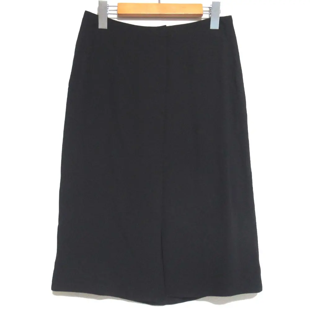 HERMES エルメス マルジェラ期 ひざ丈 ラップスカート サイズ36 ブラック
