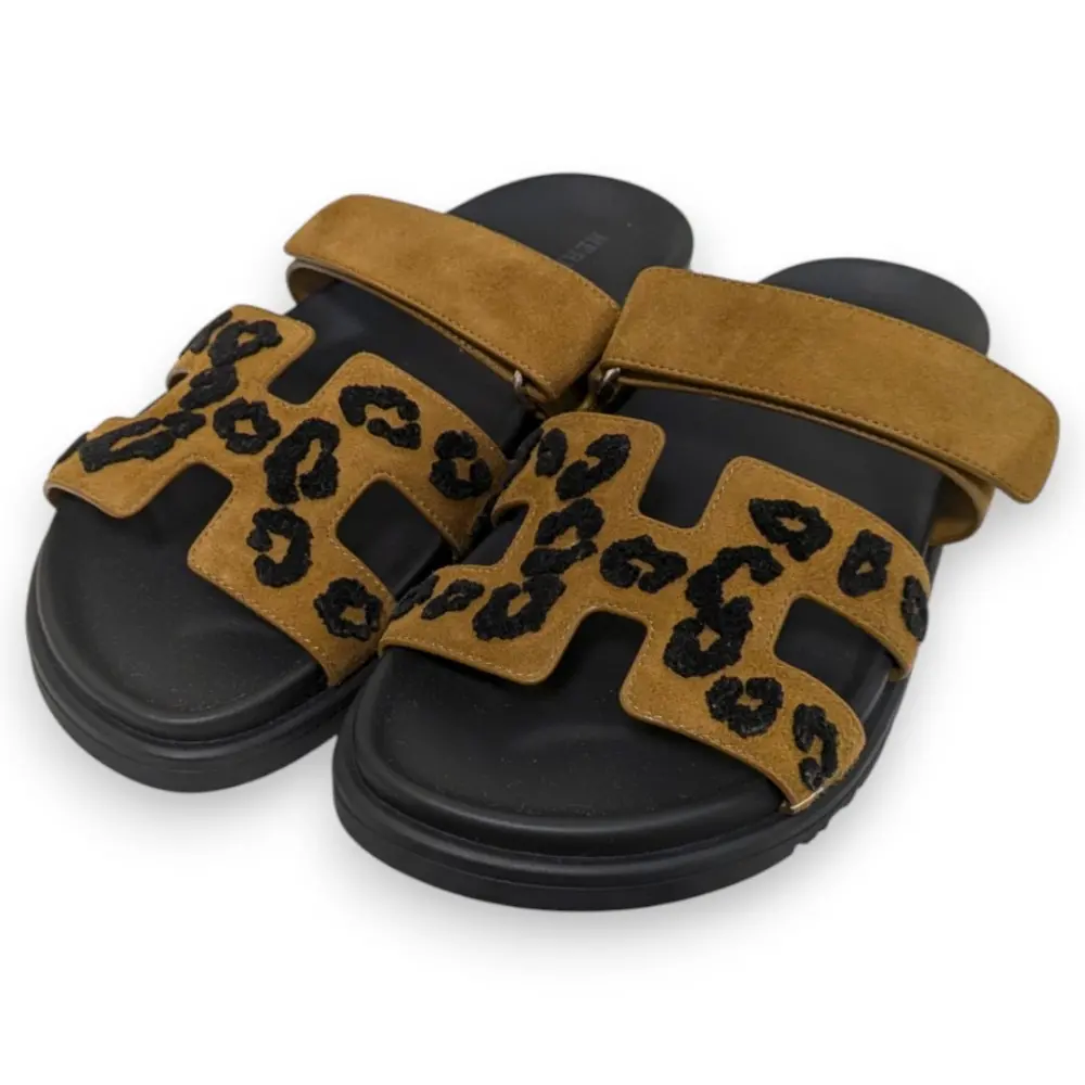 HERMES エルメス シプレ サンダル サイズ36 約23cm ブラウン フュメ ブラック