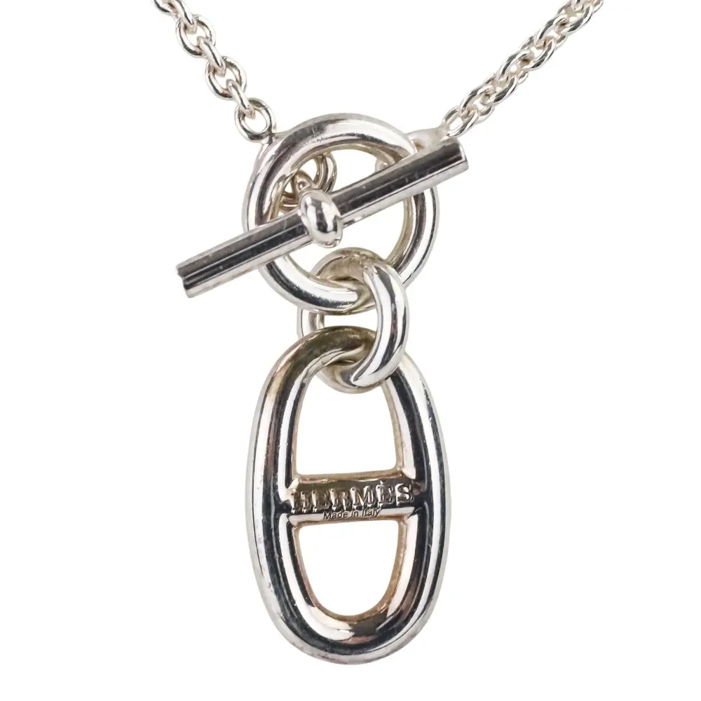 HERMES エルメス シェーヌダンクル アミュレット チェーン ネックレス 925 シルバー