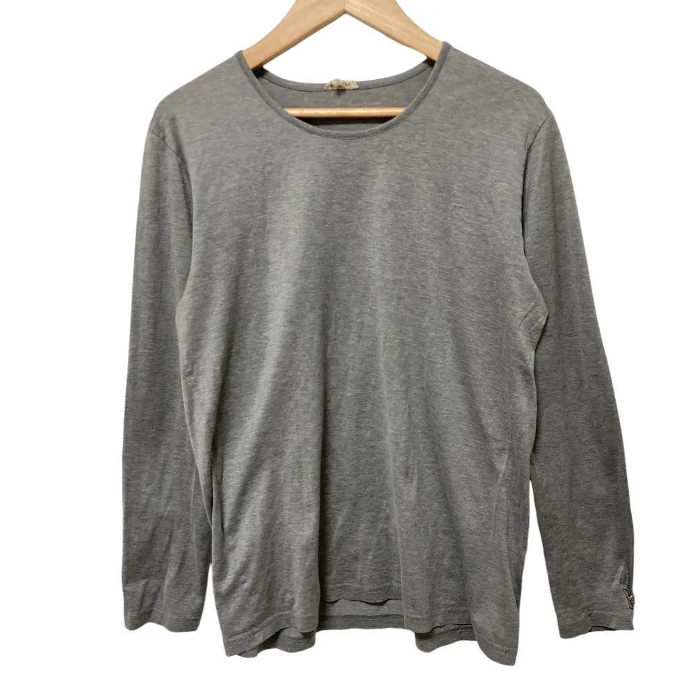 HERMES エルメス マルジェラ期 袖刺繍 クルーネック カットソー サイズM グレー