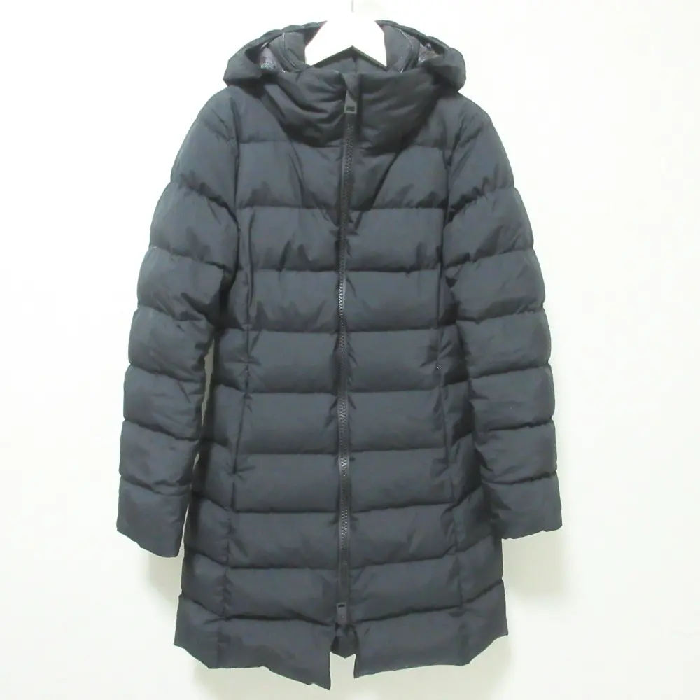 Herno ヘルノ GORE-TEX LAMINAR SLIM TEX WINDSTOPPER COAT フーデッド ダウンコート PI080DL 11106 40 ブラック