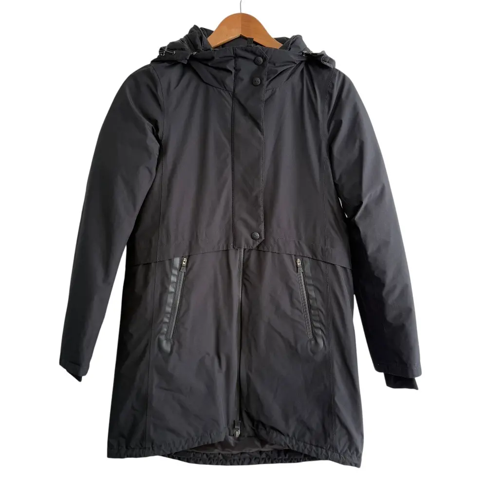 HERNO ヘルノ Laminar ラミナー GORE-TEX ゴアテックス フーディー ダウンコート ダウンジャケット 38 ブラック
