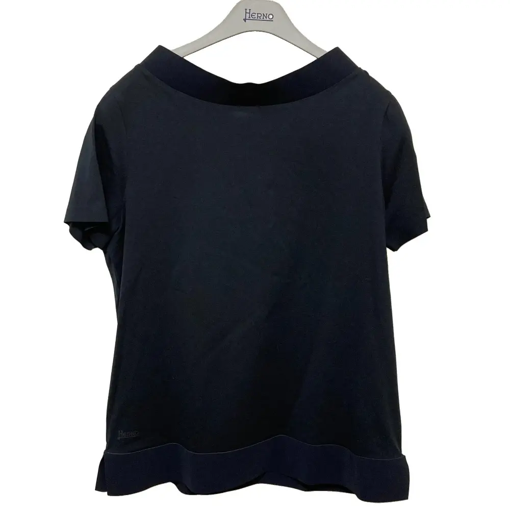 HERNO ヘルノ ショートスリーブ Tシャツ カットソー サイズ42 ブラック