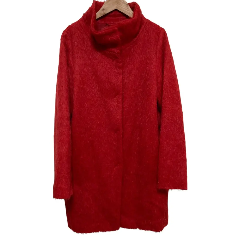 Herno ヘルノ シャギーコート サイズ42 レッド