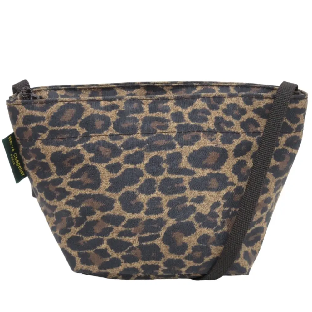 Herve Chapelier エルベシャプリエ 舟形ミニショルダーバッグ ポーチ 2885F ブラウン系