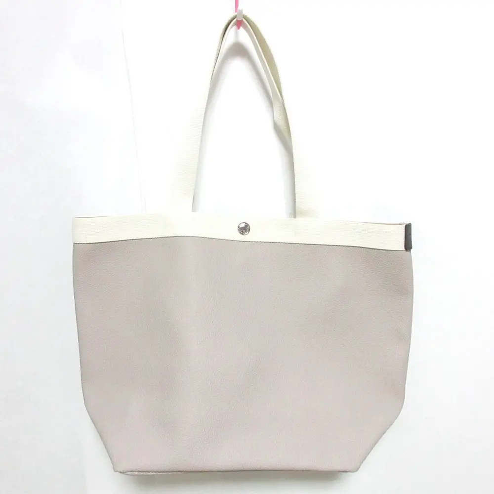 HERVE' Chapelier エルベシャプリエ 708GP コーテッドキャンバススクエアトートバッグ A4サイズ ML マスティック×イヴォワール