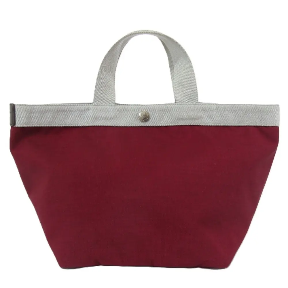 Herve Chapelier エルベシャプリエ 707C トゥモローランド別注 コーデュラ 舟型 トート M レッド×シルバー×モカタグ