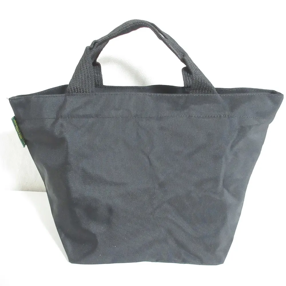 Herve Chapelier エルベシャプリエ 舟型 ナイロンキャンバス トートバッグ ブラック