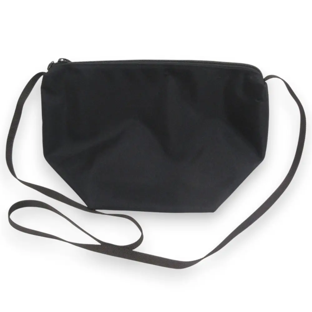 Herve Chapelier エルベシャプリエ ナイロン ポシェット ショルダーバッグ ブラック×ブラウン