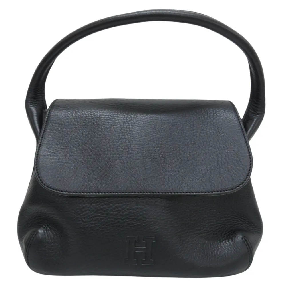 HIROFU ヒロフ レザー ロゴ ショルダーバッグ ブラックの買取相場