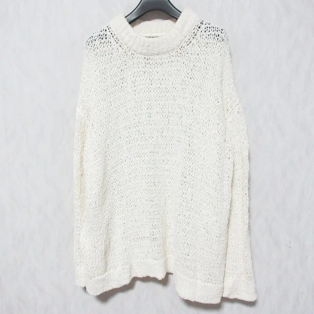 24SS HOUSE OF LOTUS ハウスオブロータス フラッフィーコットンニット プルオーバー 30241016090 M オフホワイト