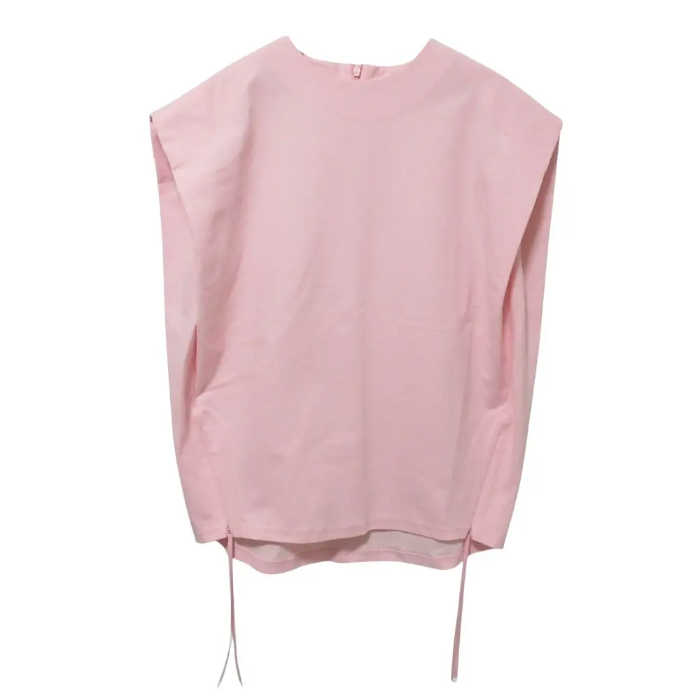 20SS HYKE ハイク サイドジップ ノースリーブ カットソー ブラウス 1 ピンク