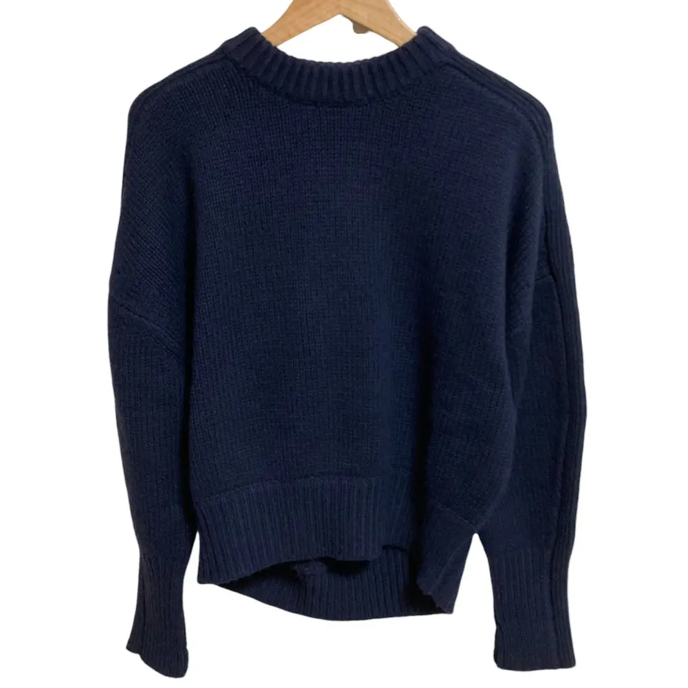 HYKE ハイク ウール 長袖 ニットセーター サイズ1 ネイビーの買取相場