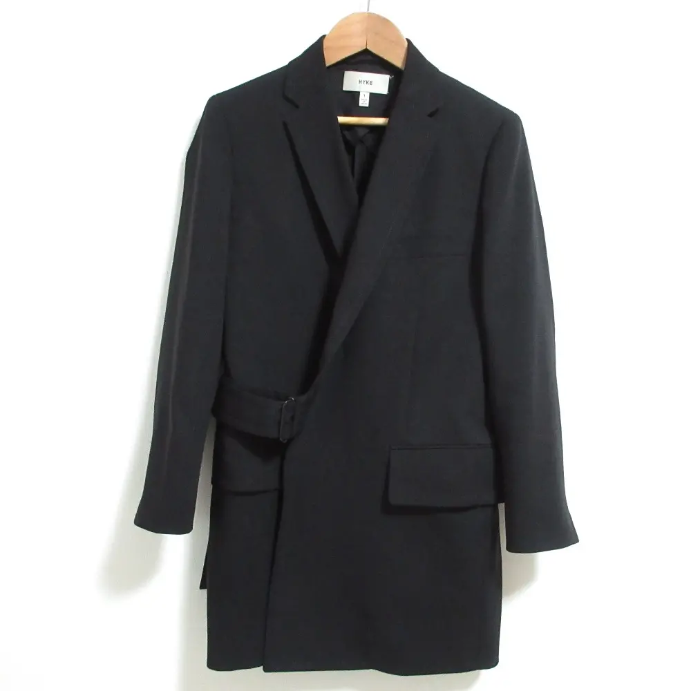 HYKE ハイク ベルテッドジャケット サイズ1 ブラック