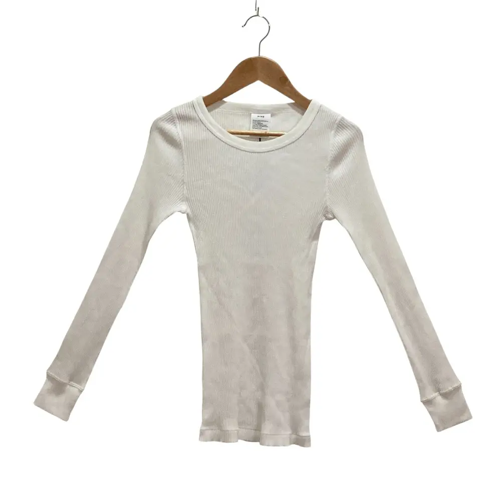 HYKE ハイク リブニットカットソー F ホワイト 