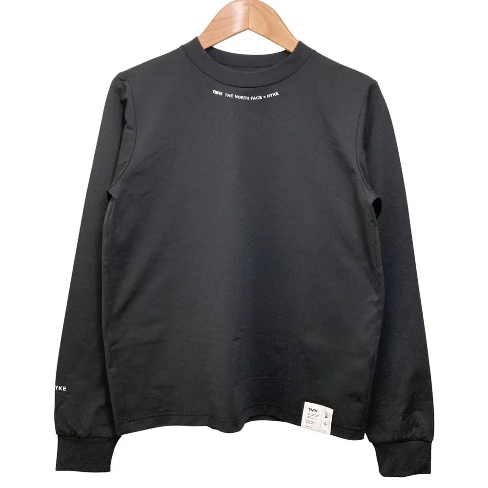 HYKE ハイク THE NORTH FACE ザノースフェイス 別注 Trail Crew 長袖 Tシャツ NTW251HK サイズS ブラック