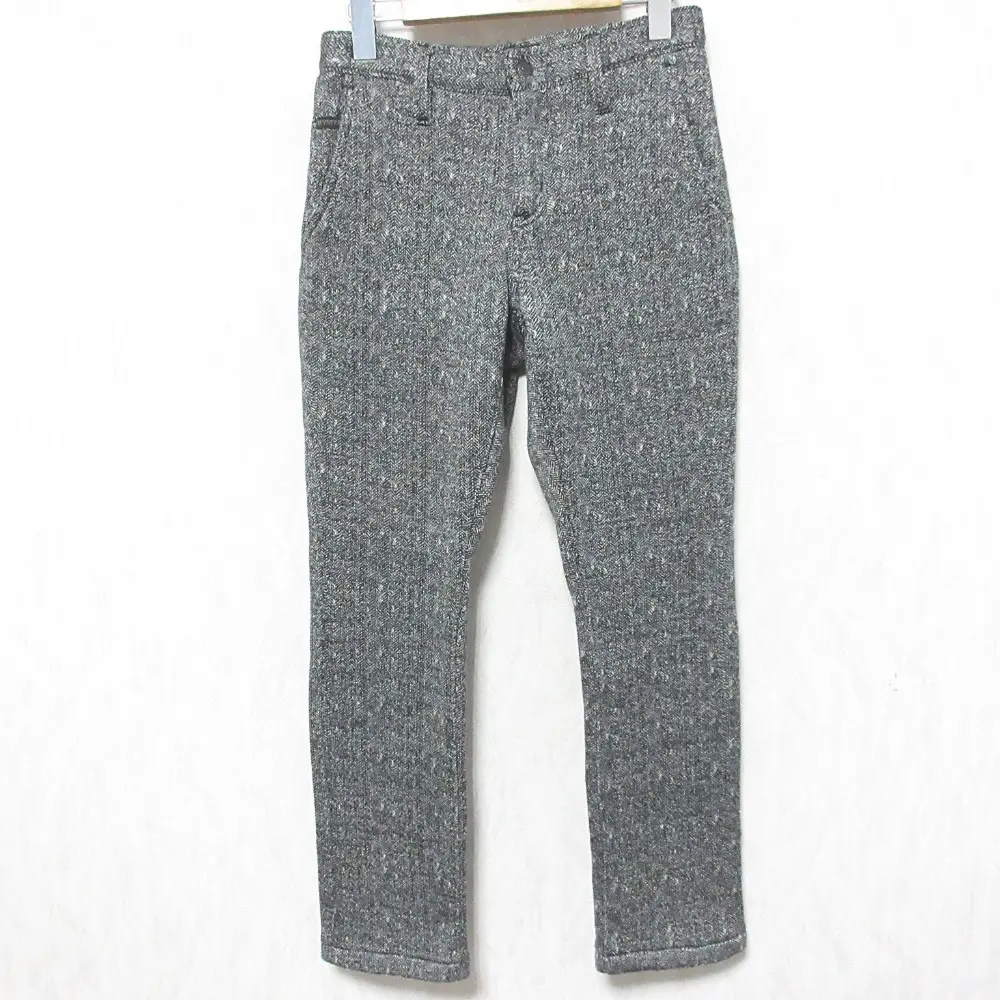 HYSTERIC GLAMOUR ヒステリックグラマー ヘリンボーン 裏起毛 スリムパンツ 0153AP02 小さいサイズ XS チャコールグレー