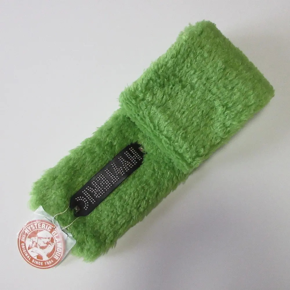 HYSTERIC GLAMOUR ヒステリックグラマー フェイクファー マフラー グリーン