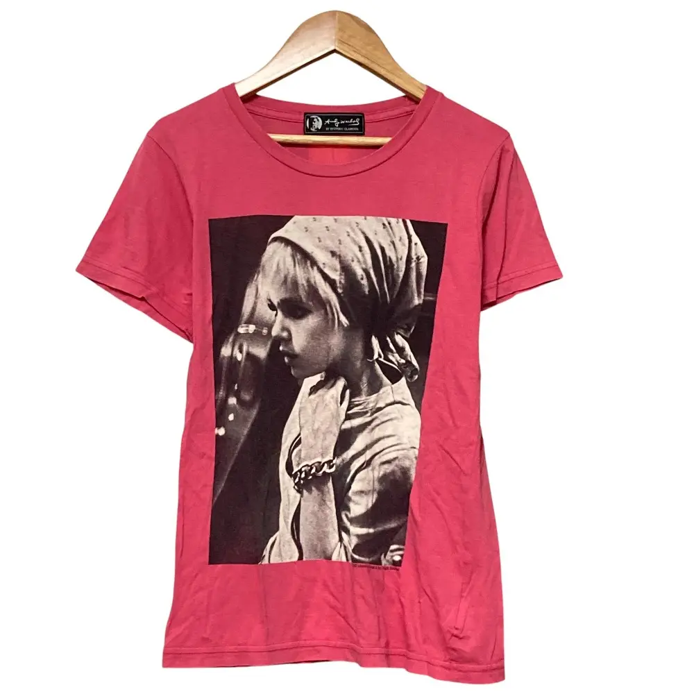 HYSTERIC GLAMOUR ヒステリックグラマー アンディウォーホル フォトプリント Tシャツ サイズF ピンク