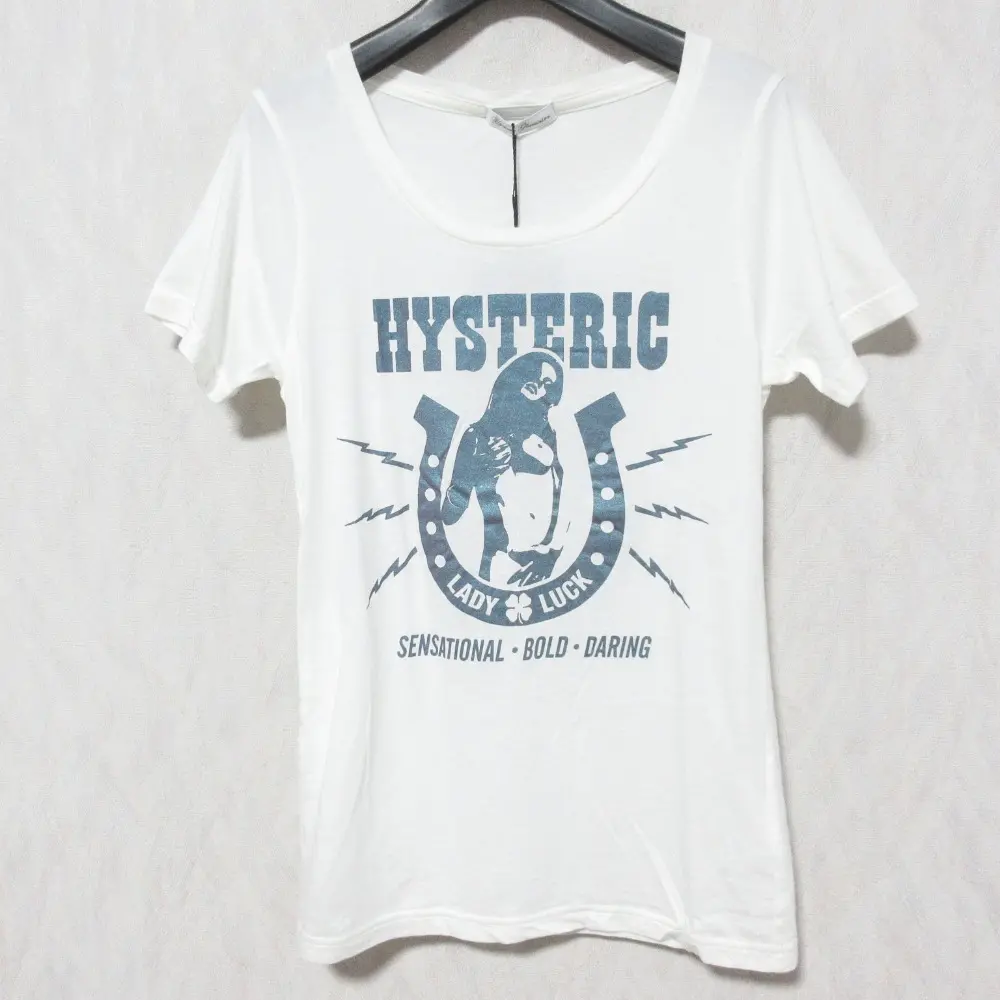 HYSTERIC GLAMOUR ヒステリックグラマー ヒスガール プリントTシャツ カットソー 0143CT01900 FREE ホワイト