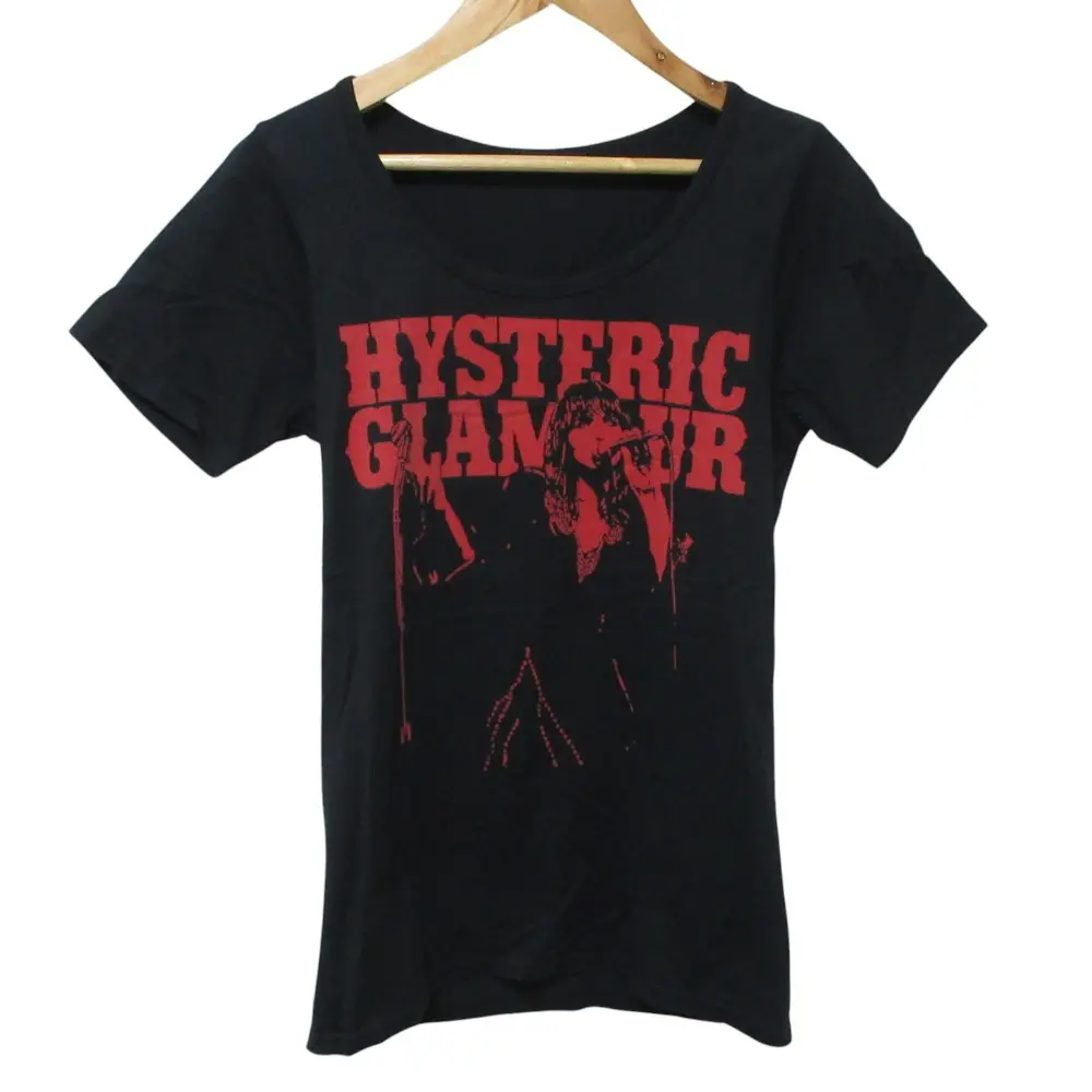 HYSTERIC GLAMOUR ヒステリックグラマー ガールプリント 半袖 Tシャツ カットソー F ブラック