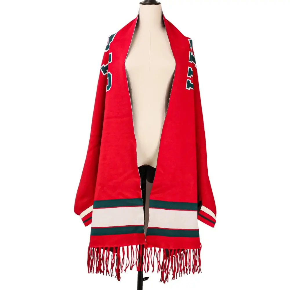 HYSTERIC GLAMOUR ヒステリックグラマー ロゴジャガード ショールカーディガン 01183ND05 F レッド
