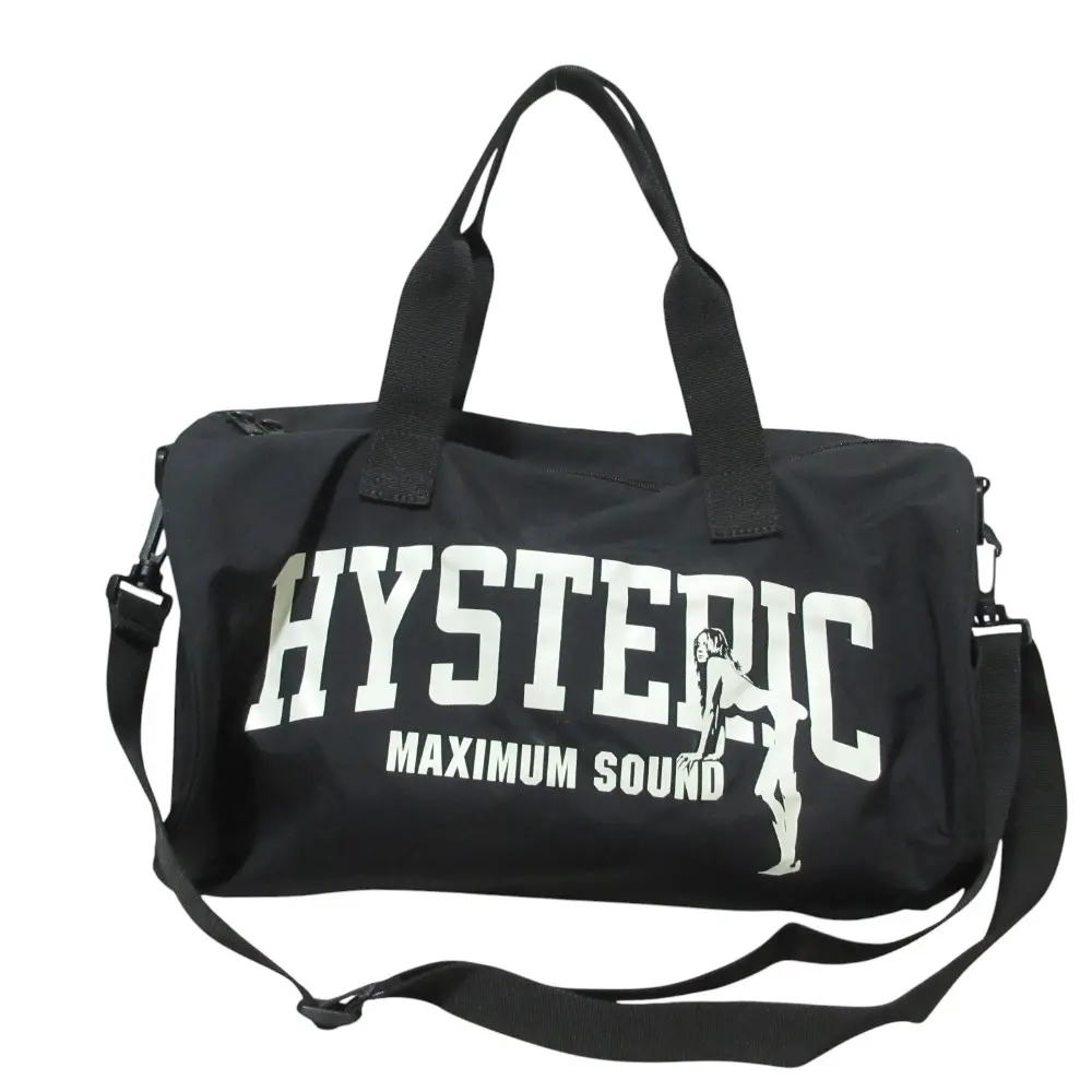 25AW HYSTERIC GLAMOUR ヒステリックグラマー MAXIMUM SOUND ドラムバッグ ハンドバッグ ショルダーバッグ 02253QB02 ブラック