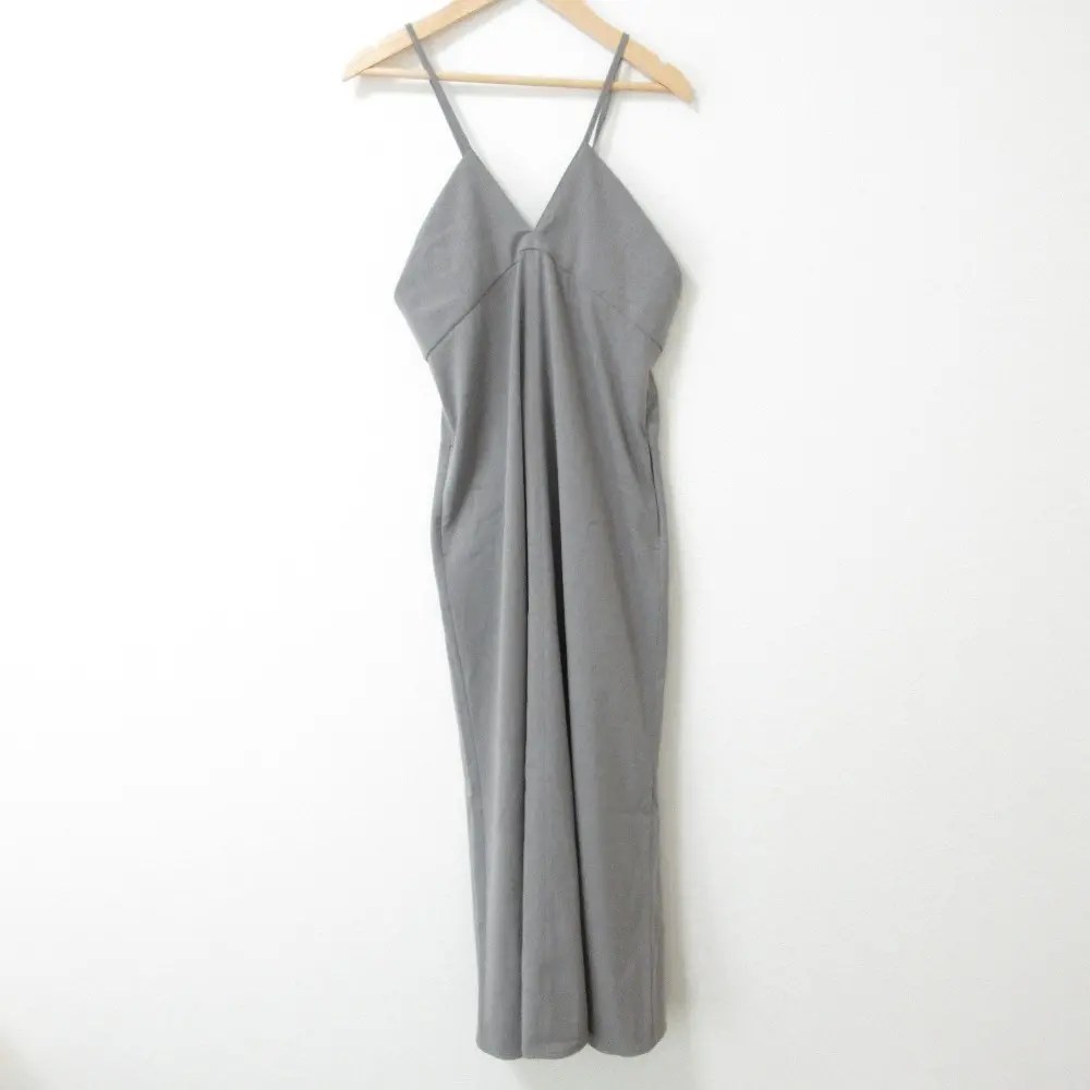 23AW IENA イエナ デザインキャミワンピース ロング マキシドレス 36 グレー