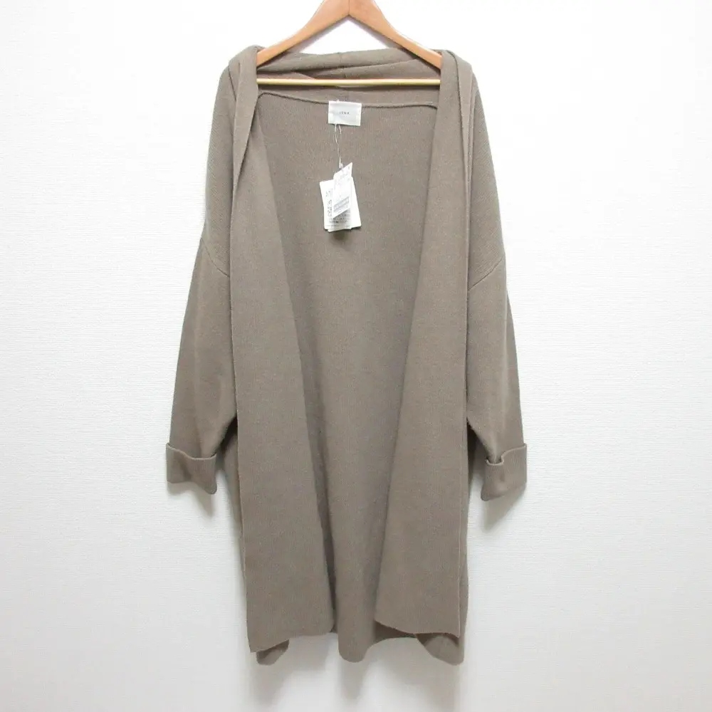 IENA イエナ W Caニットガウン コート サイズF ベージュ