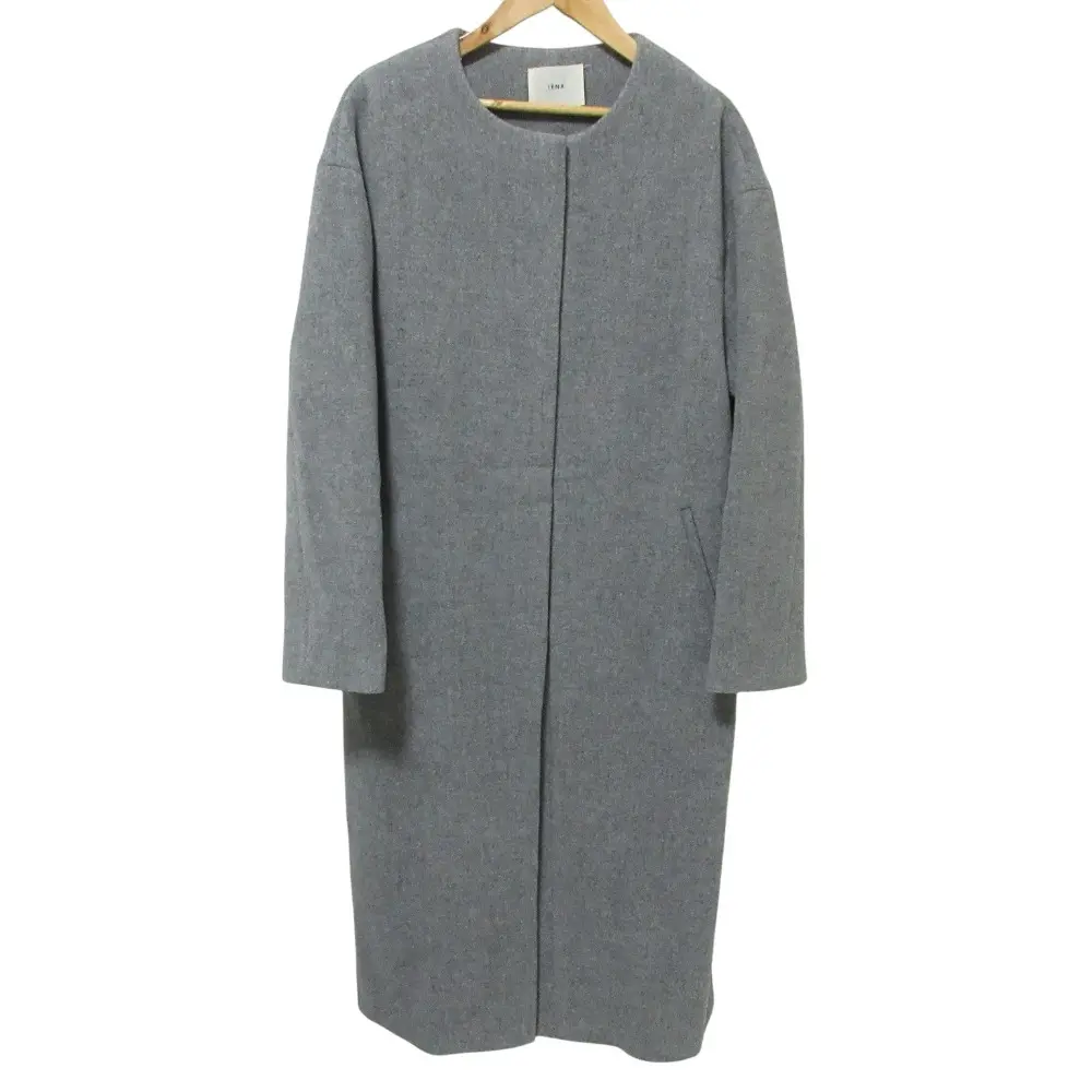 IENA ロングコート　グレー サイズ38 IENA イエナ ウール ノーカラーロングコート 38 グレーの買取相場
