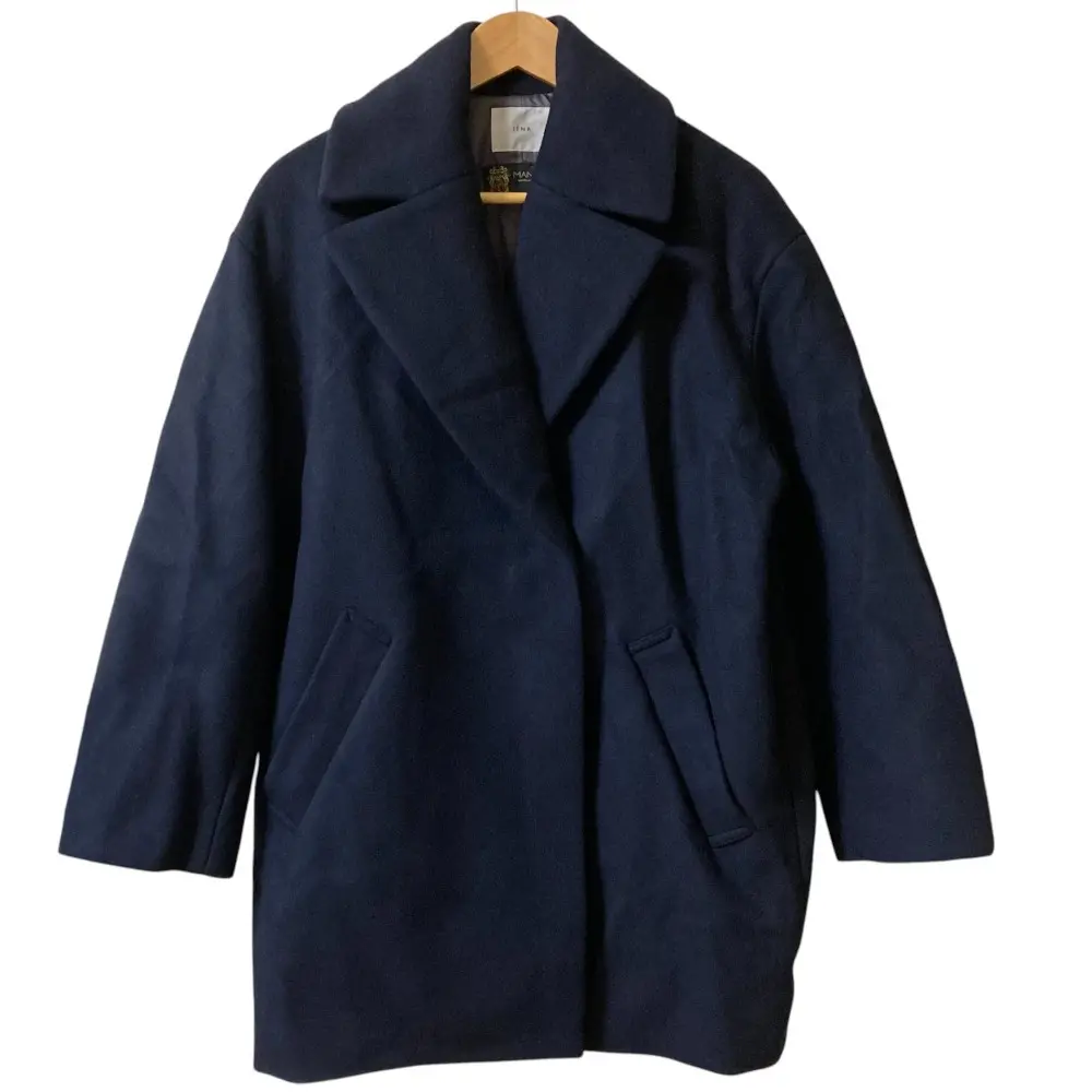 22AW IENA イエナ MANTECO コクーンショートコート サイズ38 ネイビー