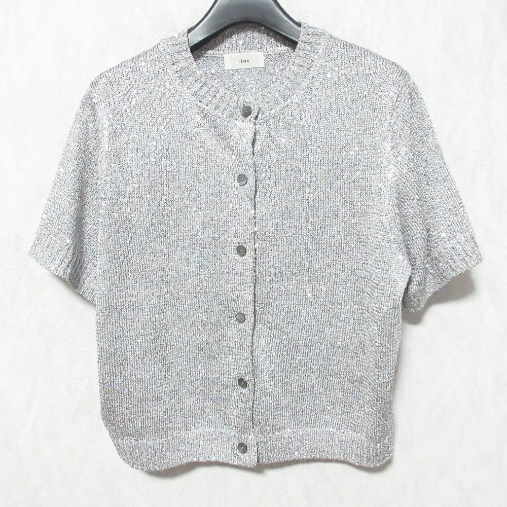 24AW IENA イエナ スパンコール カーディガン 24080900360030 グレー