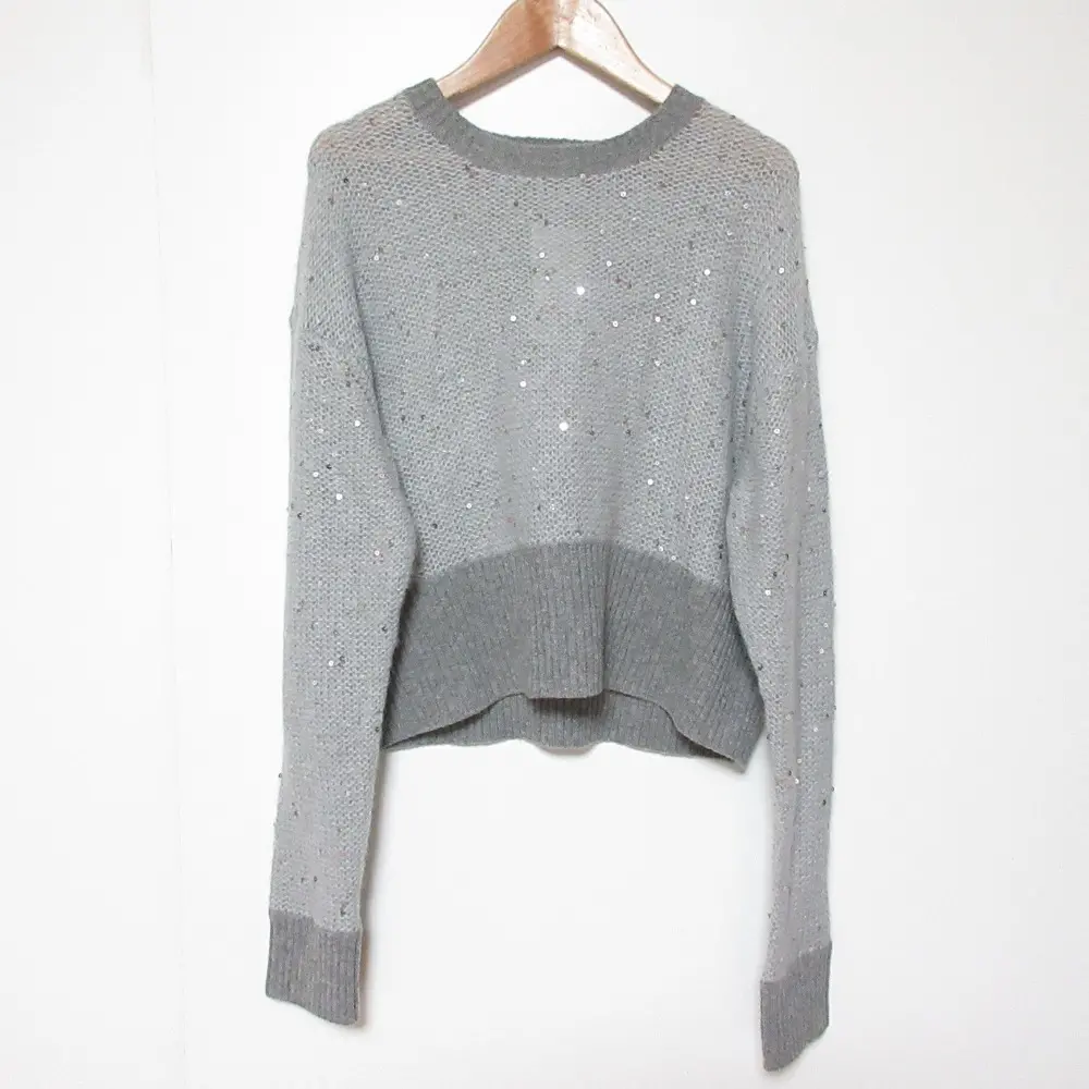 24AW IENA イエナ AUREA スパンコール プルオーバー ニット セーター 24080900397040 Fサイズ グレーの買取実績【2025年9月買取】