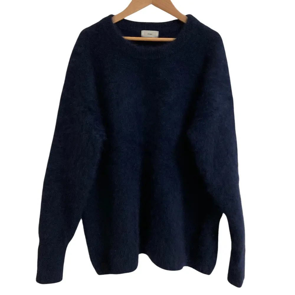 23AW IENA イエナ fluffyファープルオーバー ニット セーター ネイビー