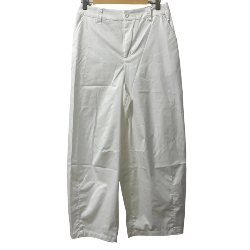 24AW INGEBORG インゲボルグ ストレッチ ワイドツイルパンツ サイズ4 ホワイト