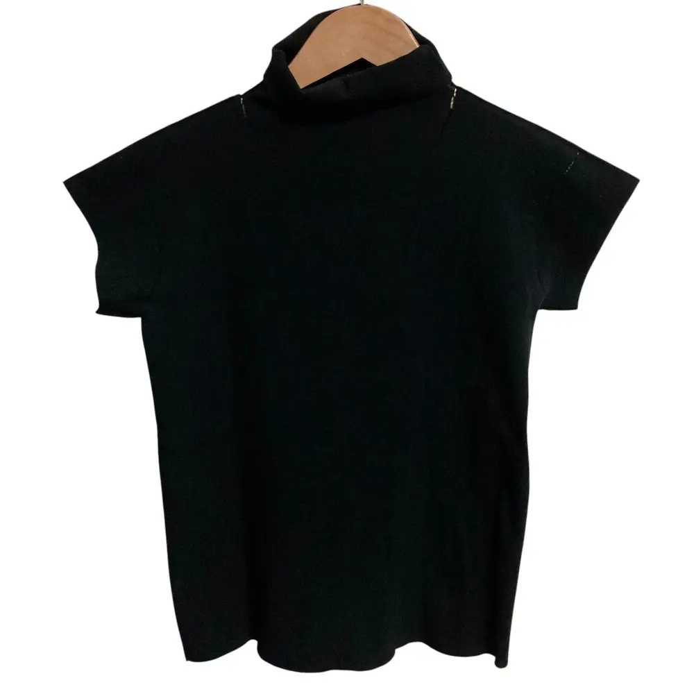 ISSEY MIYAKE イッセイミヤケ エイポックインサイド ハイネック ショートスリーブ カットソー サイズ2 ブラック