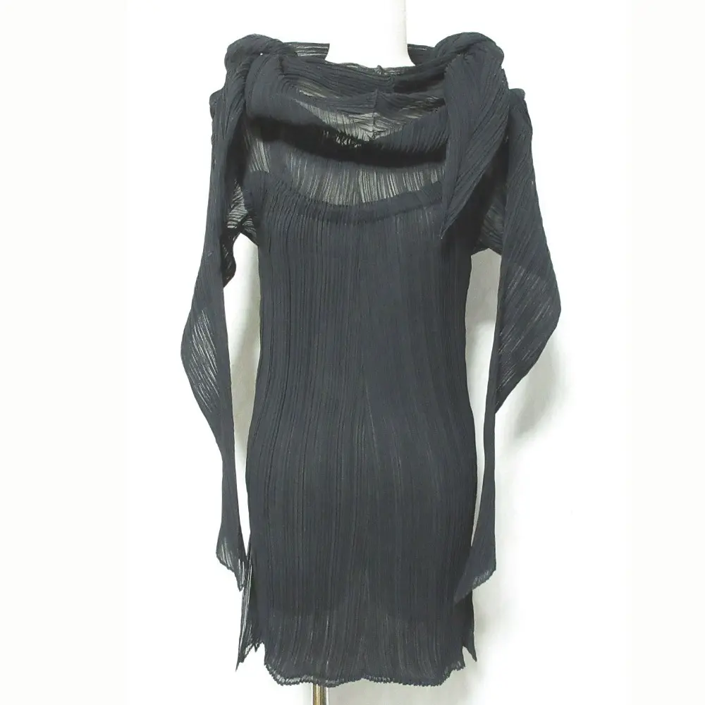 ISSEY MIYAKE FETE イッセイミヤケフェット プリーツ ブラウス カットソー IF54FJ736 サイズ3 ブラウス