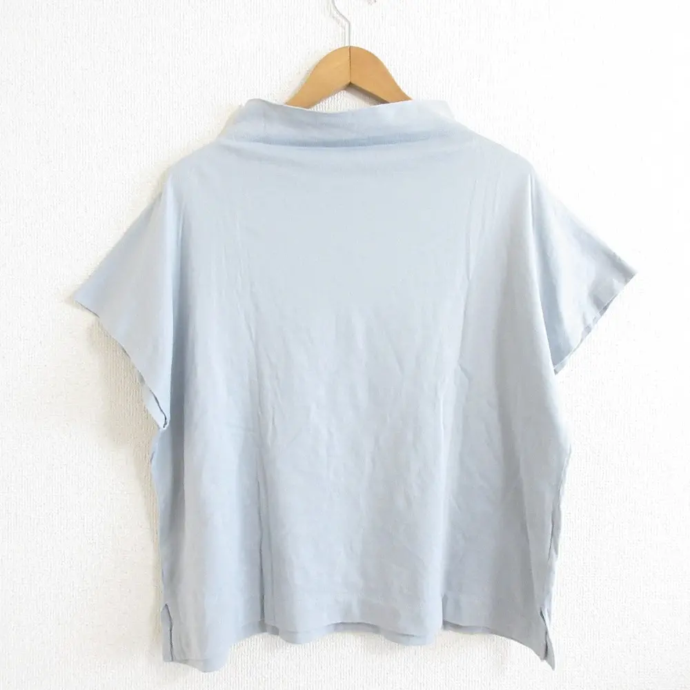 20AW PLEATS PLEASE ISSEY MIYAKE プリーツプリーズ イッセイミヤケ ボトルネック 半袖 カットソー ライトブルー