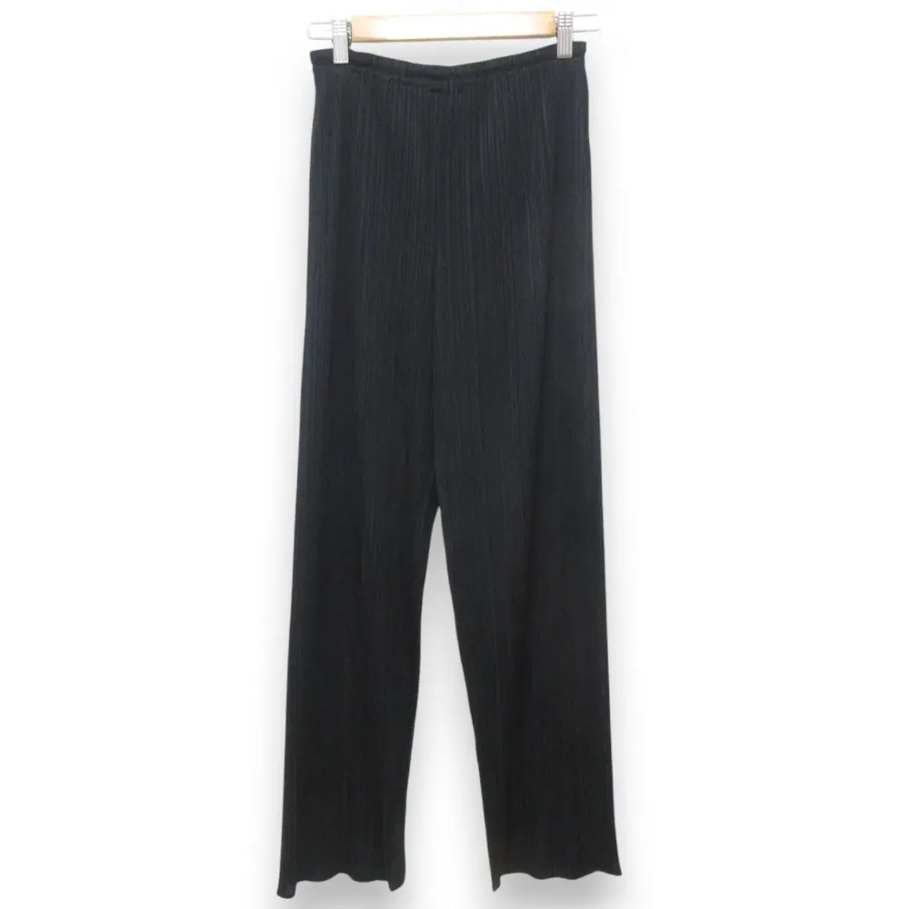 ISSEY MIYAKE イッセイミヤケ イージーウエスト プリーツパンツ IM33-JF101 Lサイズ ブラック