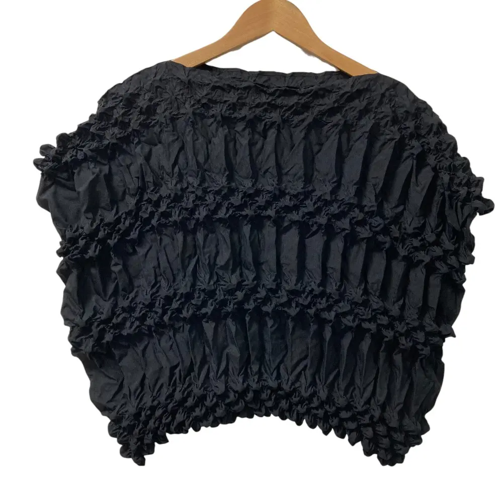 ISSEY MIYAKE イッセイミヤケ プリーツブラウス IM12FJ686 サイズ2 ブラック