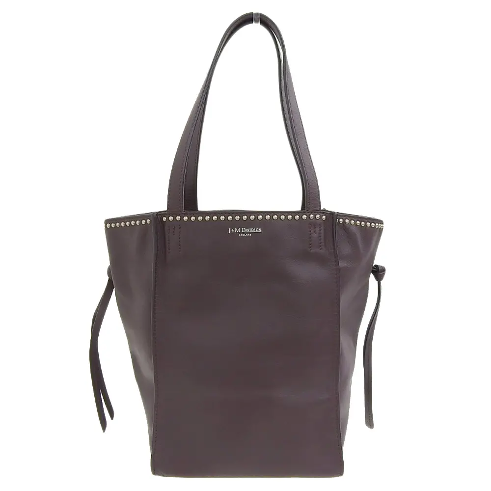 J&M DAVIDSON ジェイアンドエムデヴィッドソン BELLE ベルS ウィズ スタッズ トートバッグ ボルドー