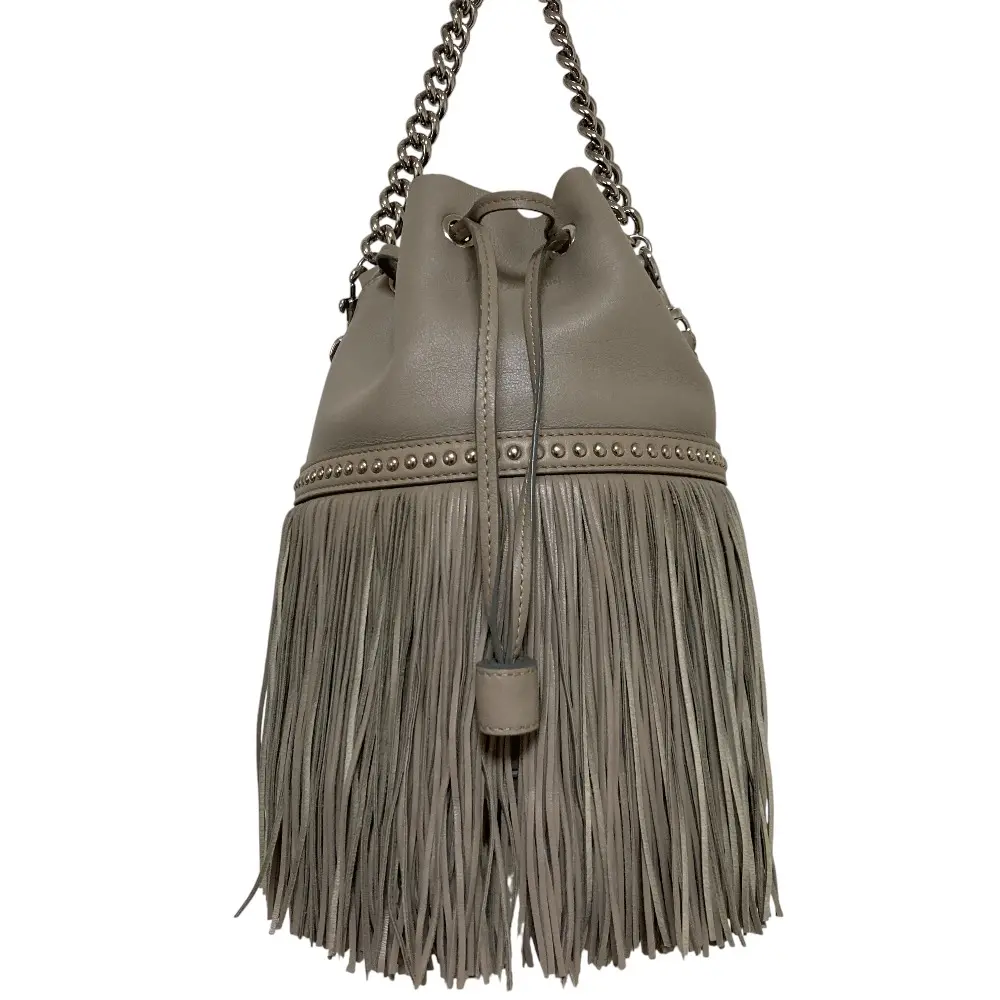 J&M DAVIDSON ジェイアンドエムデヴィッドソン フリンジ カーニバル 2way ショルダーバッグ グレージュ