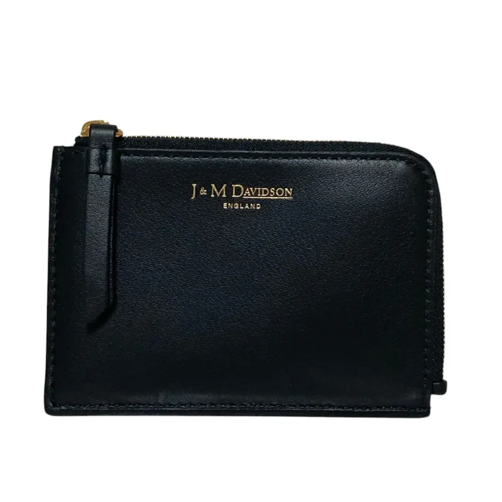 J＆M DAVIDSON ジェイアンドエムデヴィッドソン S SOFT PURSE コンパクトウォレット 財布 ブラック 