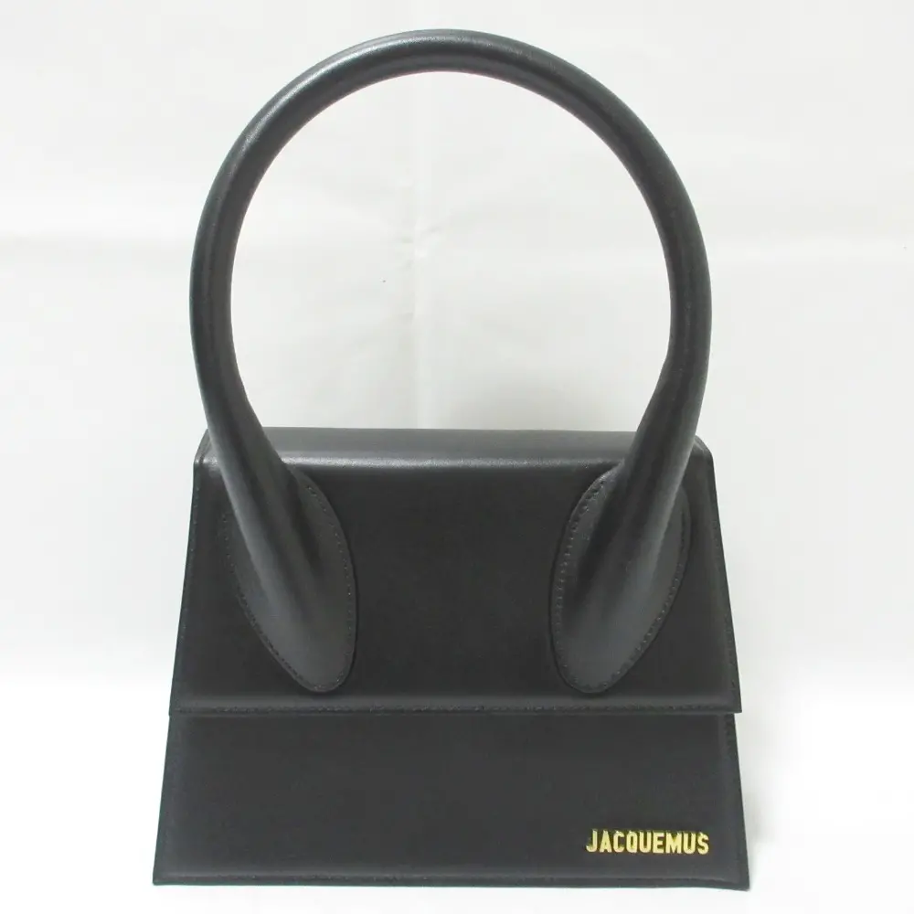 JACQUEMUS ジャックムス LE GRAND CHIQUITO レザー 2WAY ハンドルバッグ ハンドバッグ ショルダーバッグ ブラック