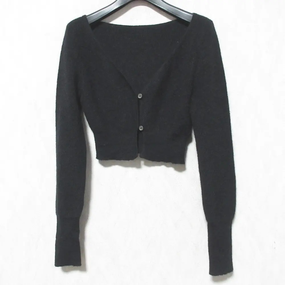 JACQUEMUS ジャックムス モヘアブレンド Vネック クロップド ニット カーディガン ボレロ BLM-51100-B 36 ブラックの買取実績【2025年8月買取】